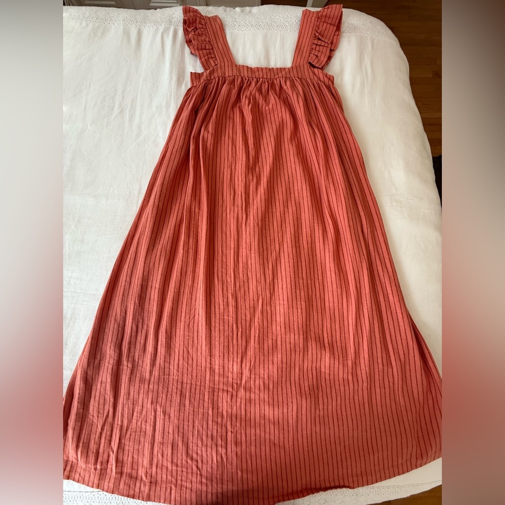 a new day Orange Striped Dress